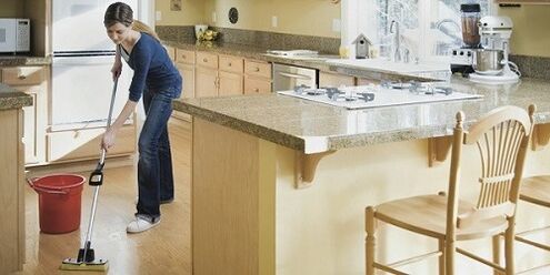 υγρός καθαρισμός ως πρόληψη μόλυνσης από παράσιτα